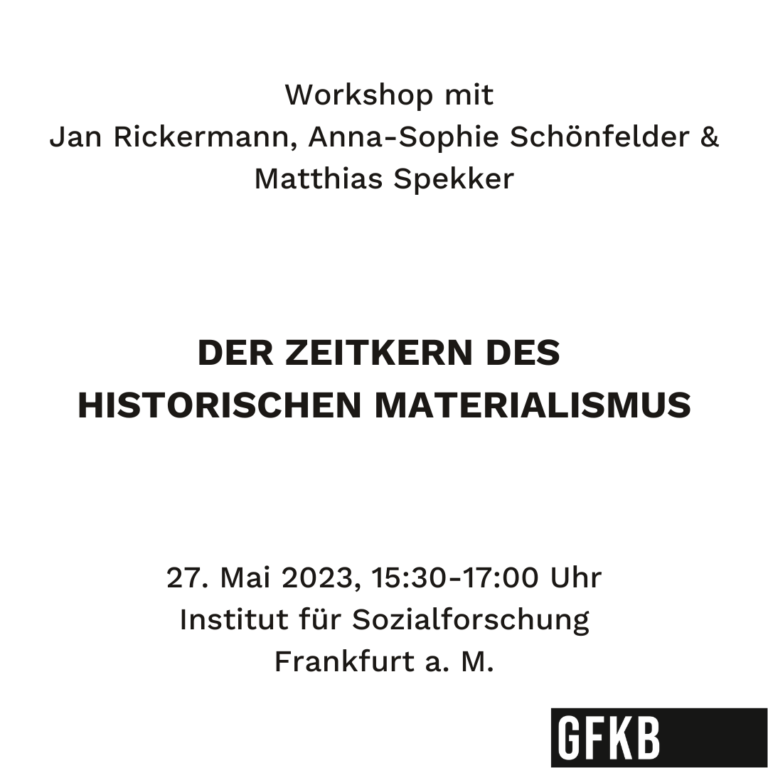 Der Zeitkern des historischen Materialismus (Frankfurt a. M.)
